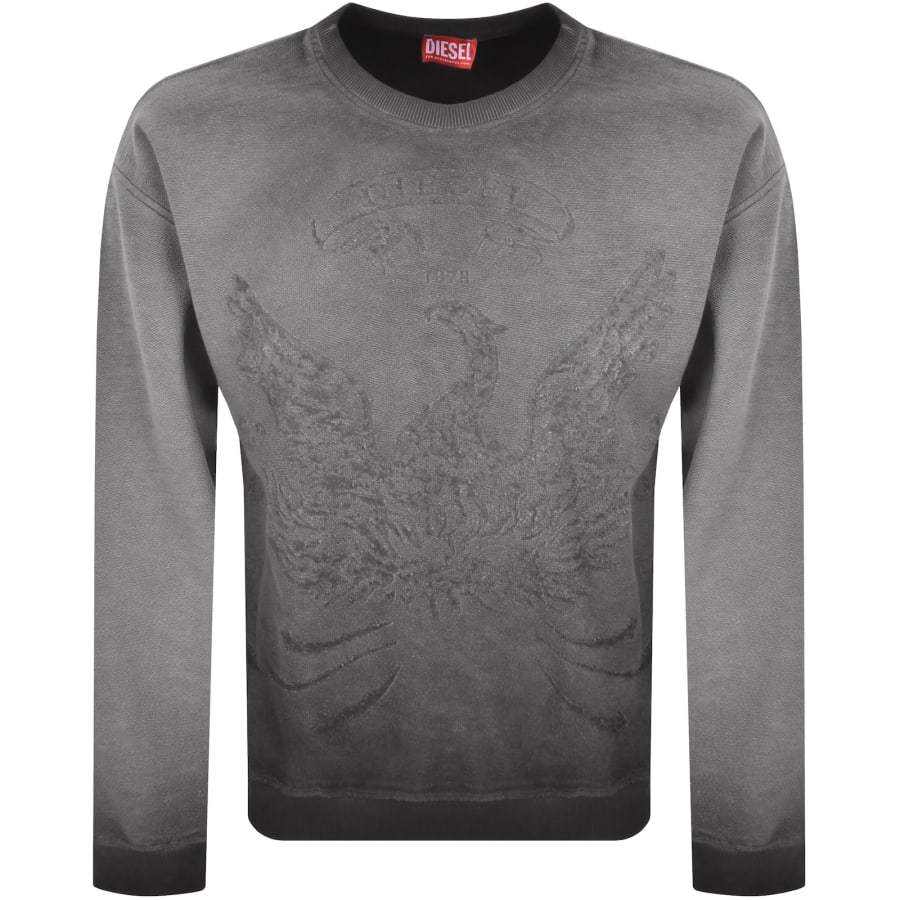 Image number 1 for Diesel 5 Aron Sweatshirt Grey