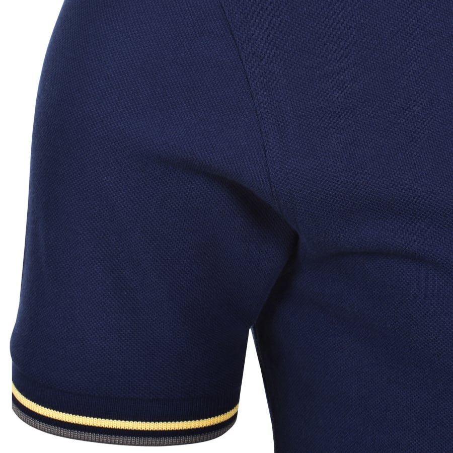 Image number 5 for Fred Perry Twin Tipped Polo T Shirt Navy