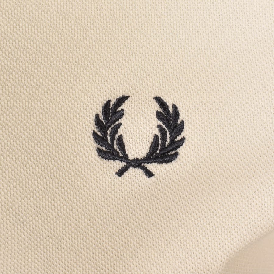 Image number 3 for Fred Perry Twin Tipped Polo T Shirt Ecru