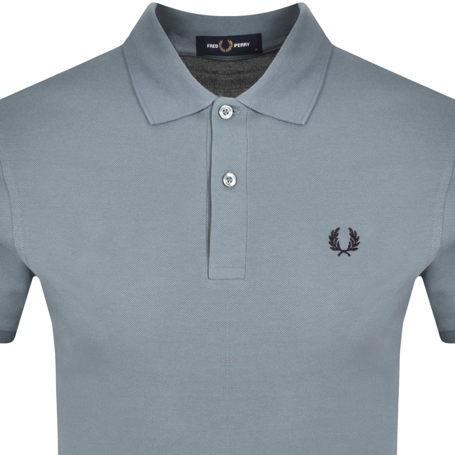 Image number 2 for Fred Perry Plain Polo T Shirt Stockport Blue