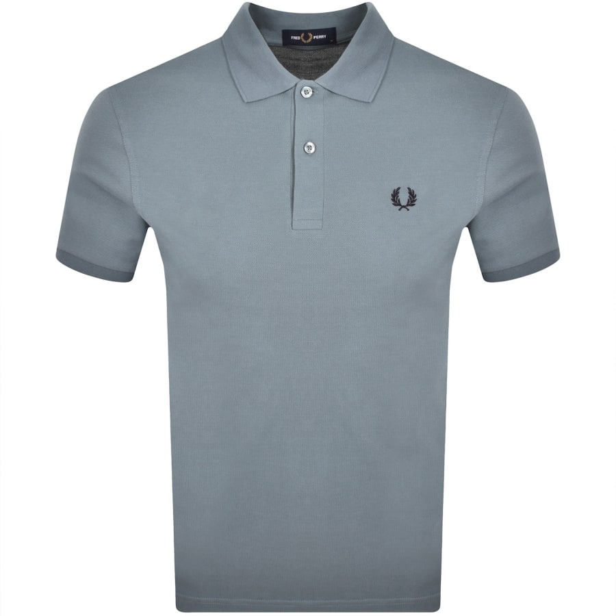 Image number 1 for Fred Perry Plain Polo T Shirt Stockport Blue