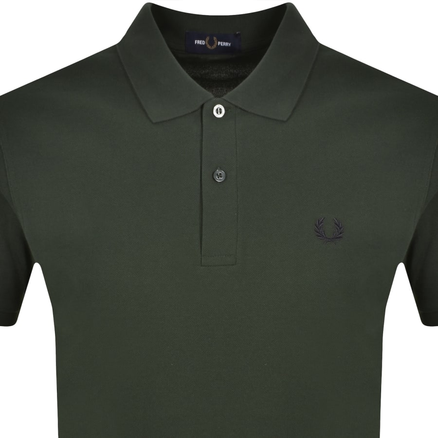 Image number 2 for Fred Perry Plain Polo T Shirt Court Green