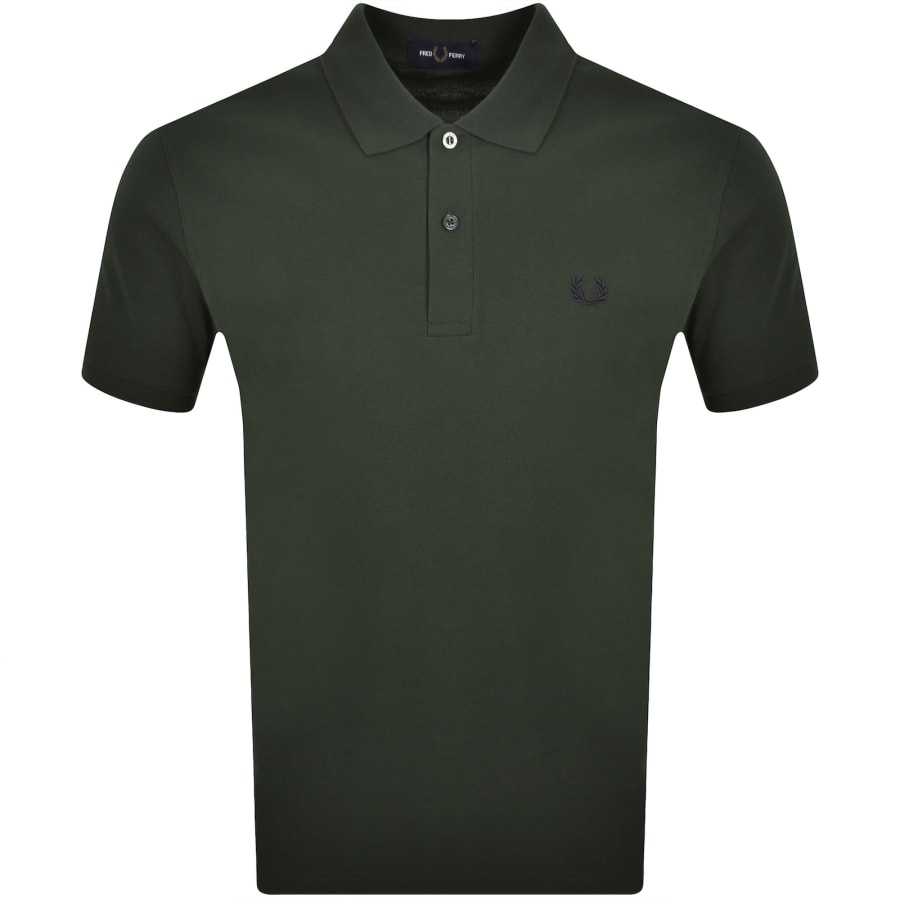 Image number 1 for Fred Perry Plain Polo T Shirt Court Green