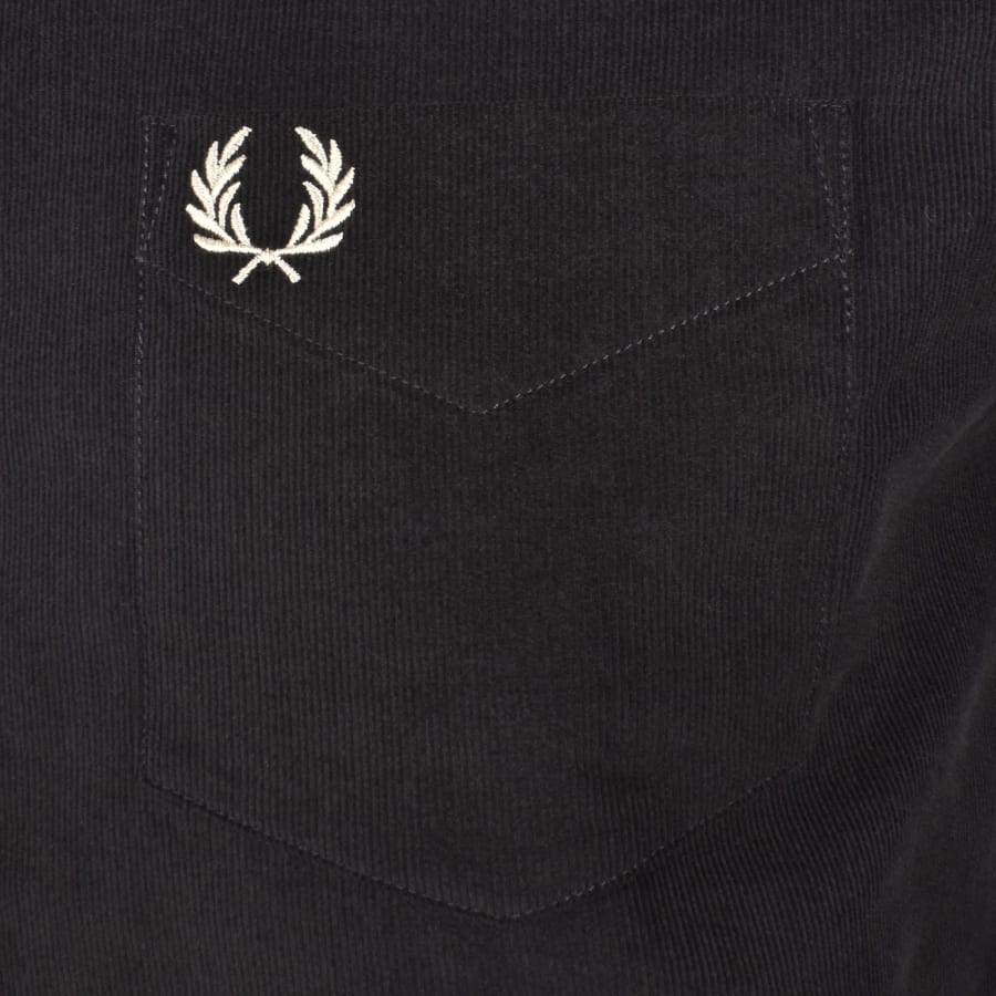 Image number 3 for Fred Perry Needle Corduroy Shirt Anchor Grey