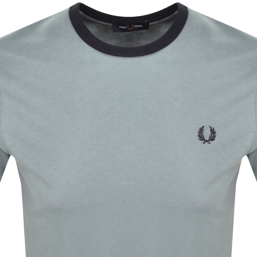 Image number 2 for Fred Perry Ringer T Shirt Stockport Blue