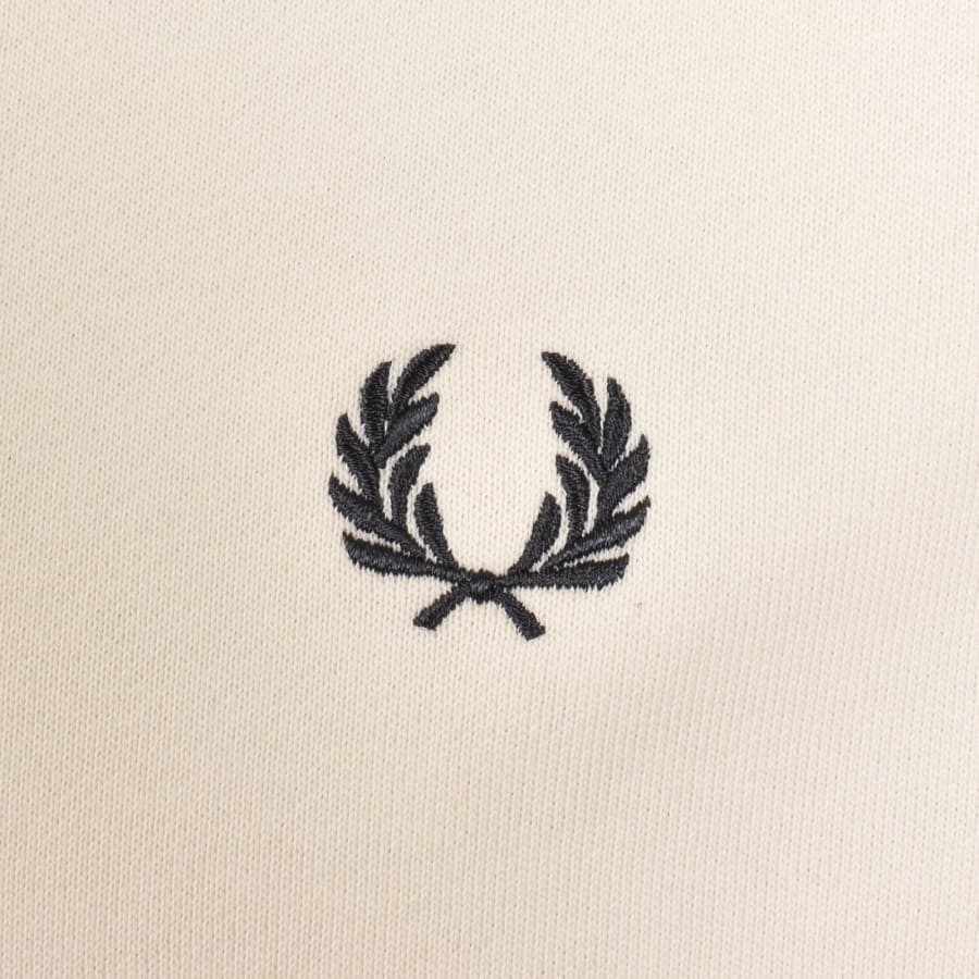 Image number 3 for Fred Perry Crew Neck Sweatshirt Ecru
