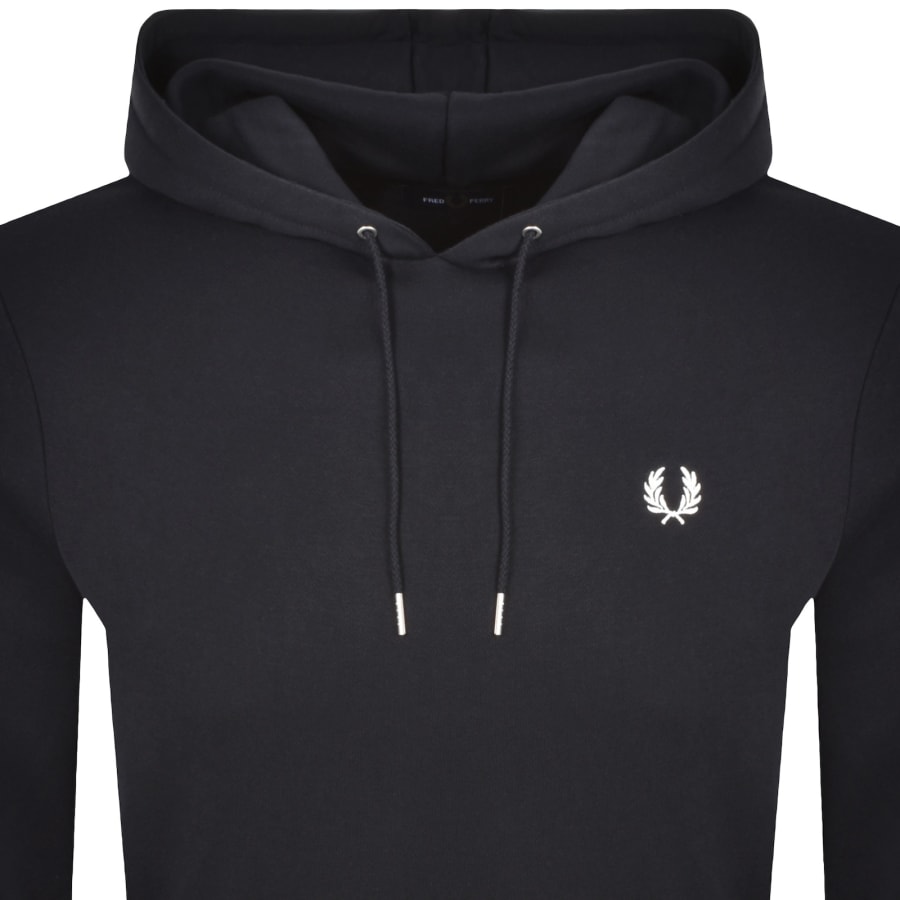 Image number 2 for Fred Perry Tipped Hoodie Navy
