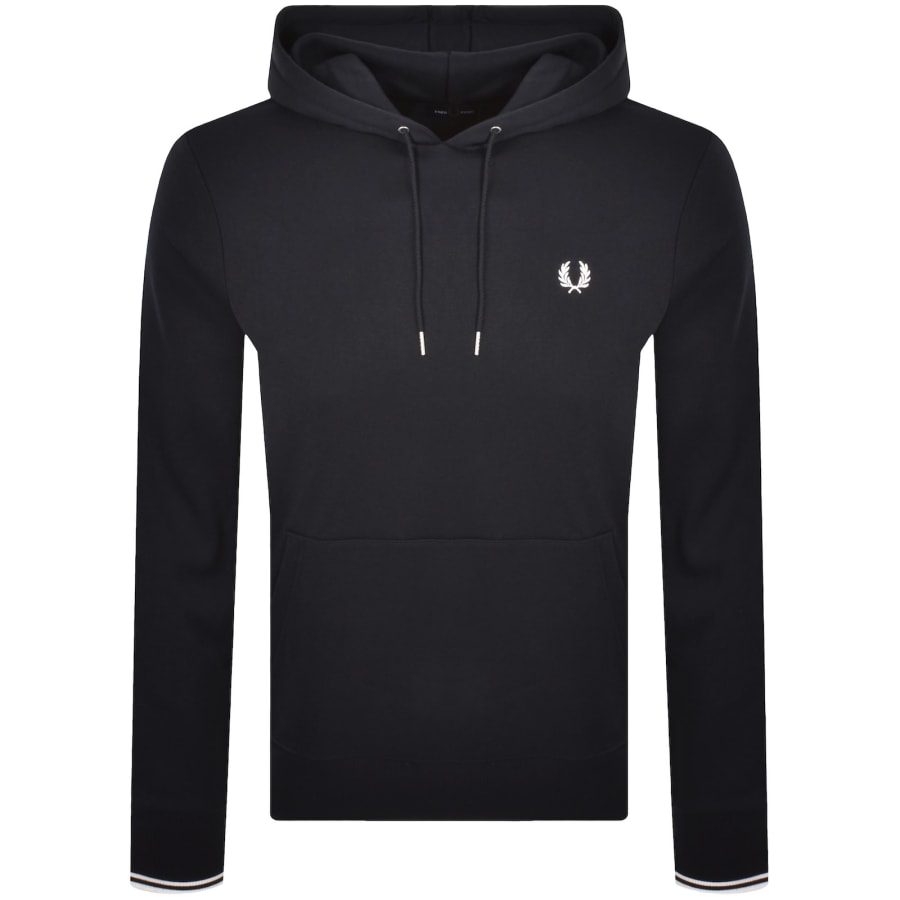 Image number 1 for Fred Perry Tipped Hoodie Navy
