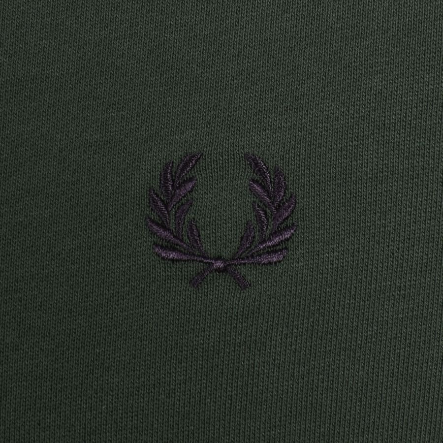 Image number 3 for Fred Perry Crew Neck Sweatshirt Court Green
