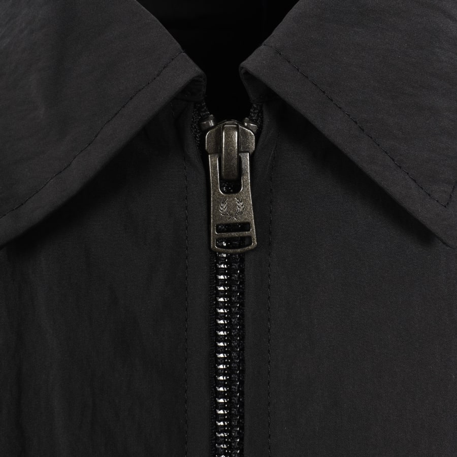 Image number 4 for Fred Perry Zip Pocket Overshirt Anchor Grey