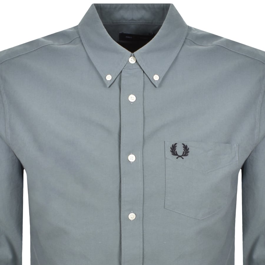 Image number 2 for Fred Perry Oxford Shirt Stockport Blue