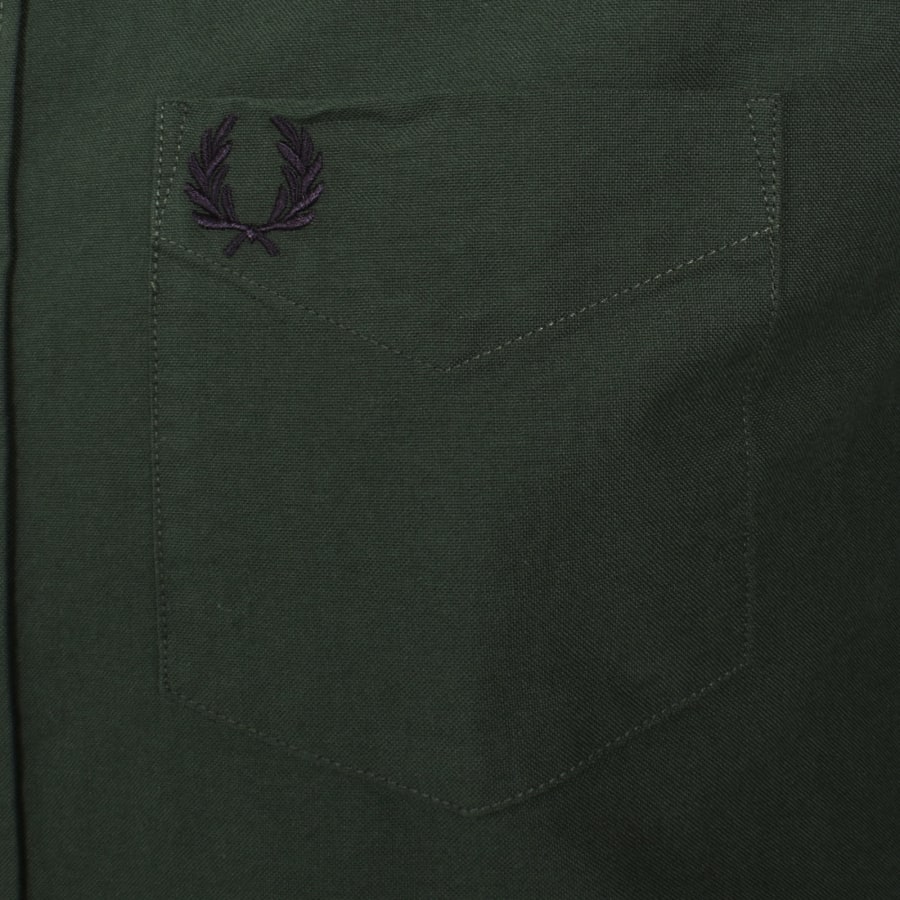 Image number 3 for Fred Perry Oxford Shirt Court Green