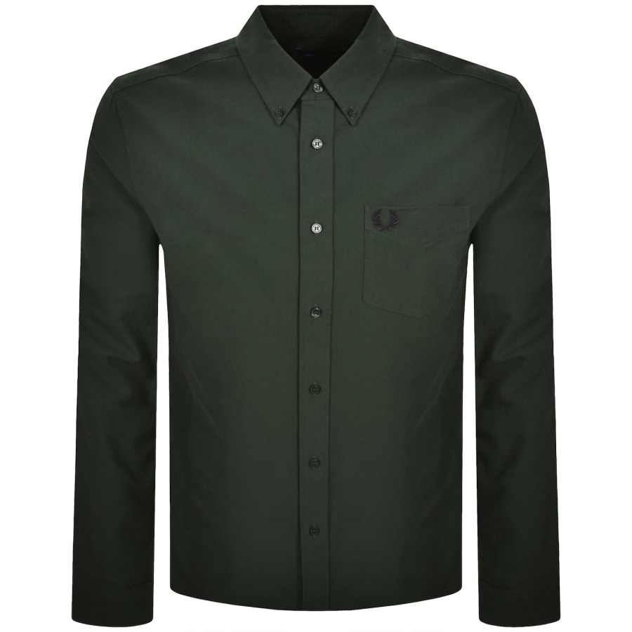 Image number 1 for Fred Perry Oxford Shirt Court Green
