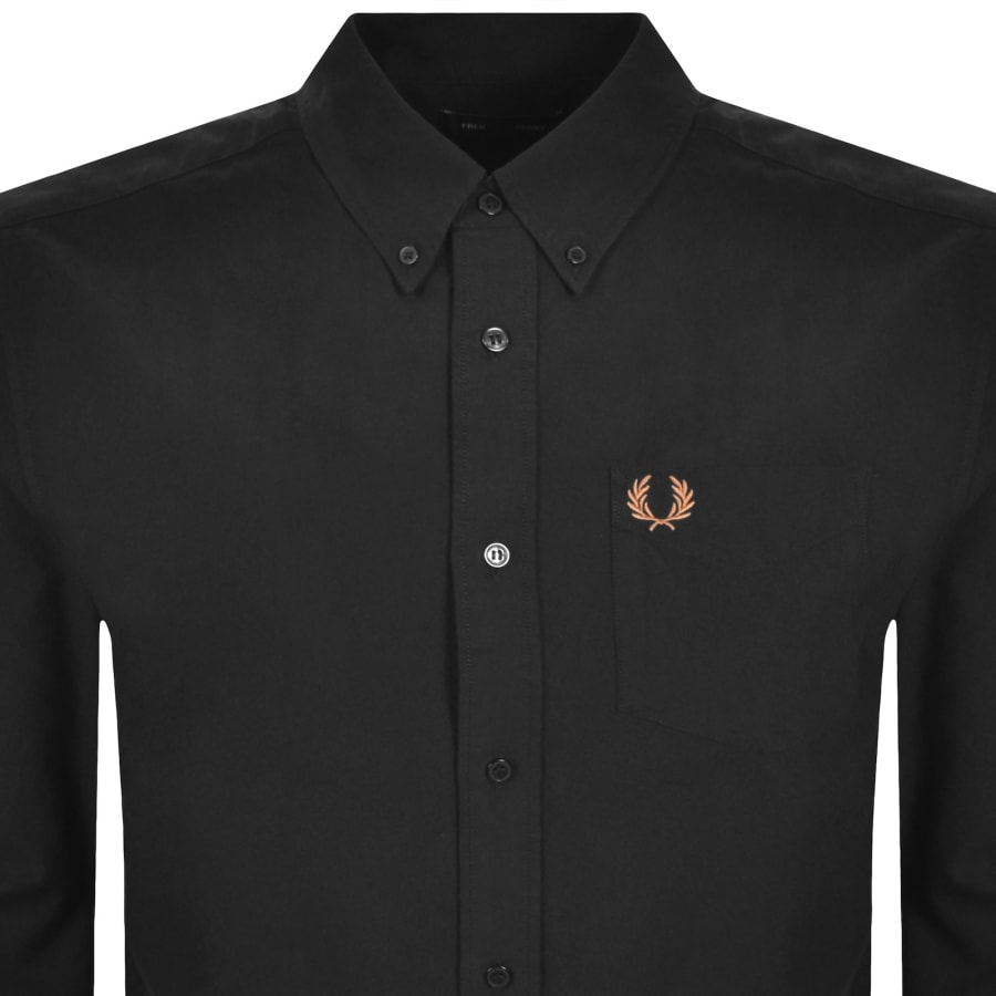 Image number 2 for Fred Perry Oxford Shirt Black