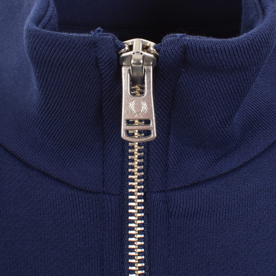 Image number 4 for Fred Perry Half Zip Sweatshirt French Navy