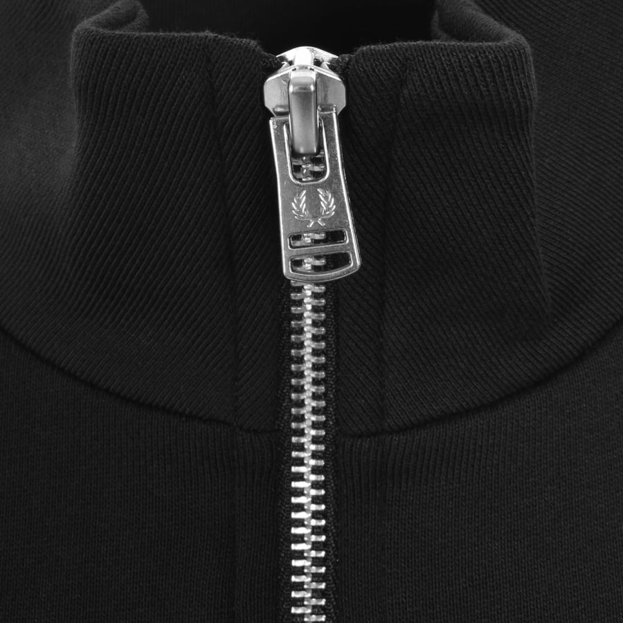 Image number 4 for Fred Perry Half Zip Sweatshirt Black