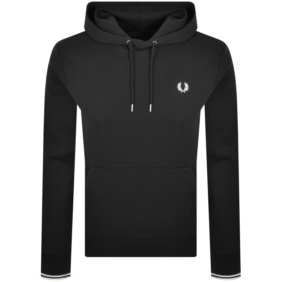 Image number 1 for Fred Perry Tipped Hoodie Black