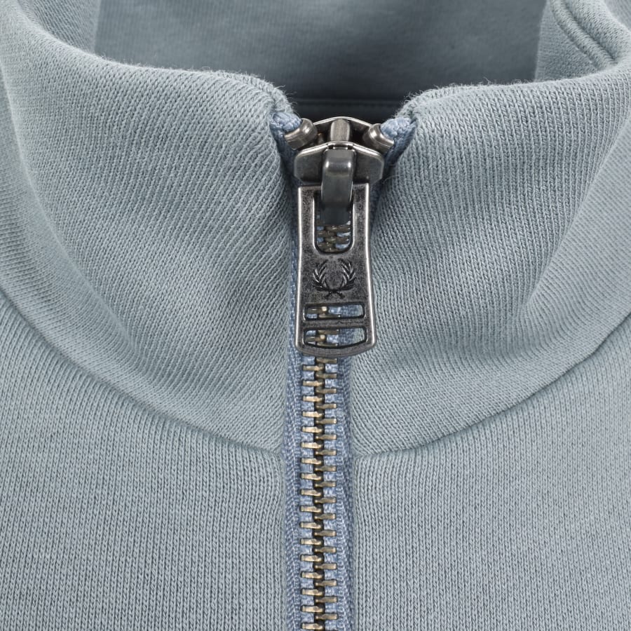 Image number 4 for Fred Perry Zip Through Sweatshirt Stockport Blue