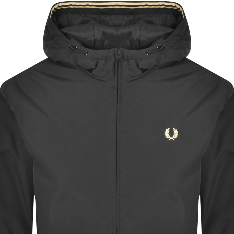 Image number 2 for Fred Perry Brentham Hooded Jacket Black