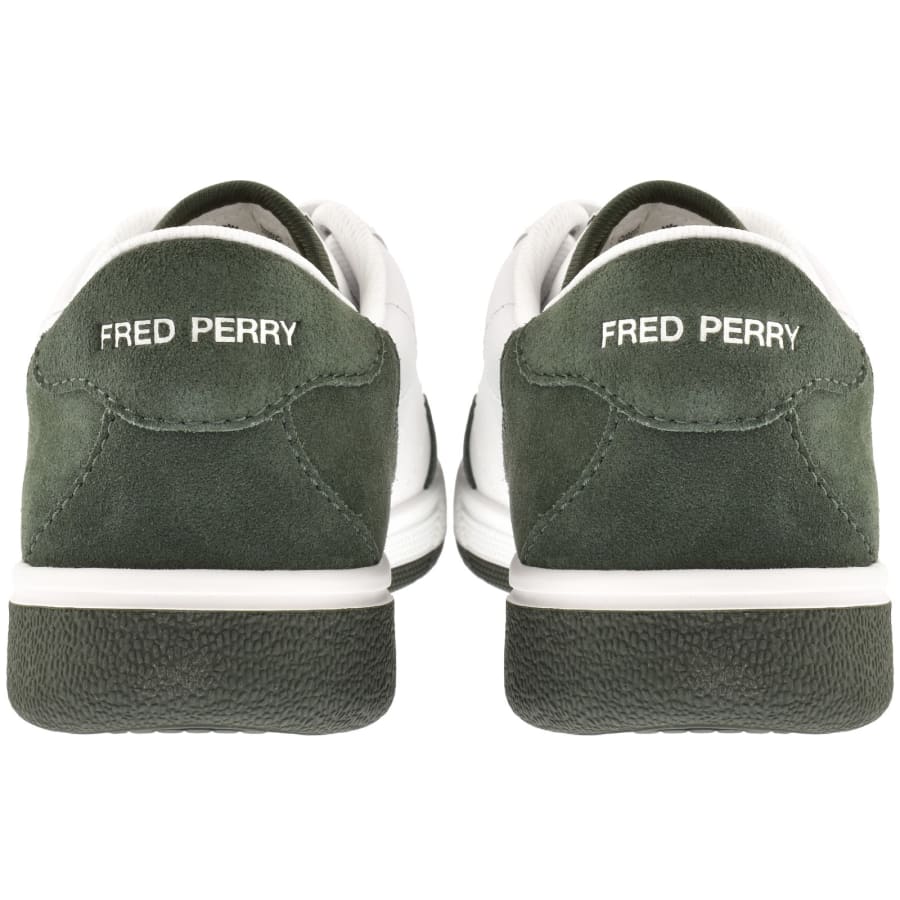 Image number 2 for Fred Perry B11 Trainers White And Green