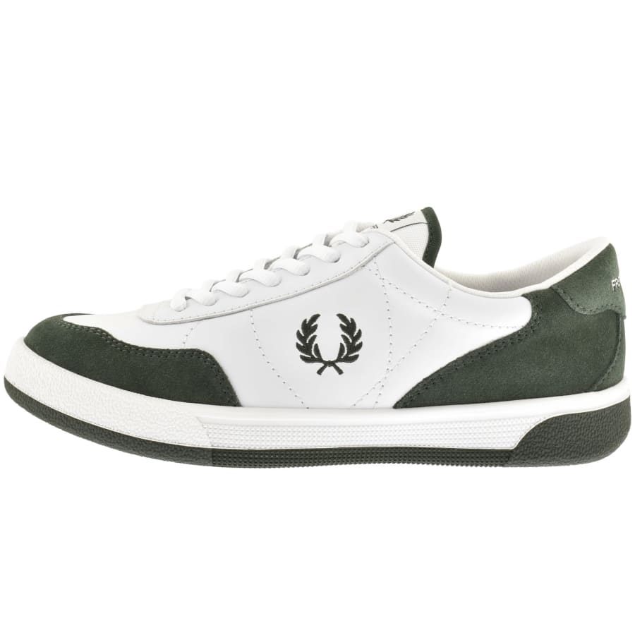 Image number 1 for Fred Perry B11 Trainers White And Green