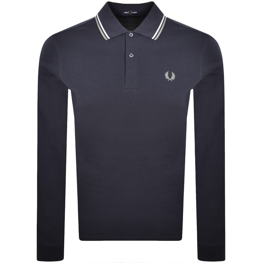 Image number 1 for Fred Perry Twin Tipped Polo T Shirt Navy
