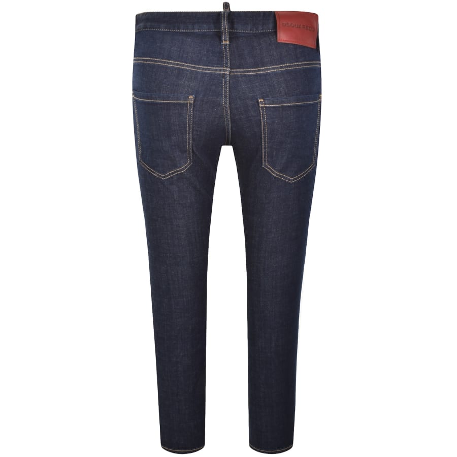 Image number 3 for DSQUARED2 Skater Dark Wash Jeans Blue
