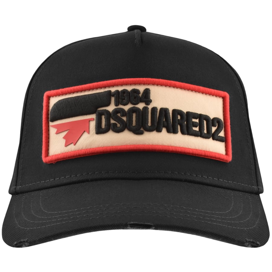 Image number 1 for DSQUARED2 Patch Baseball Cap Black