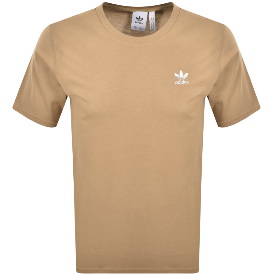 Image number 1 for adidas Trefoil Essential T Shirt Brown