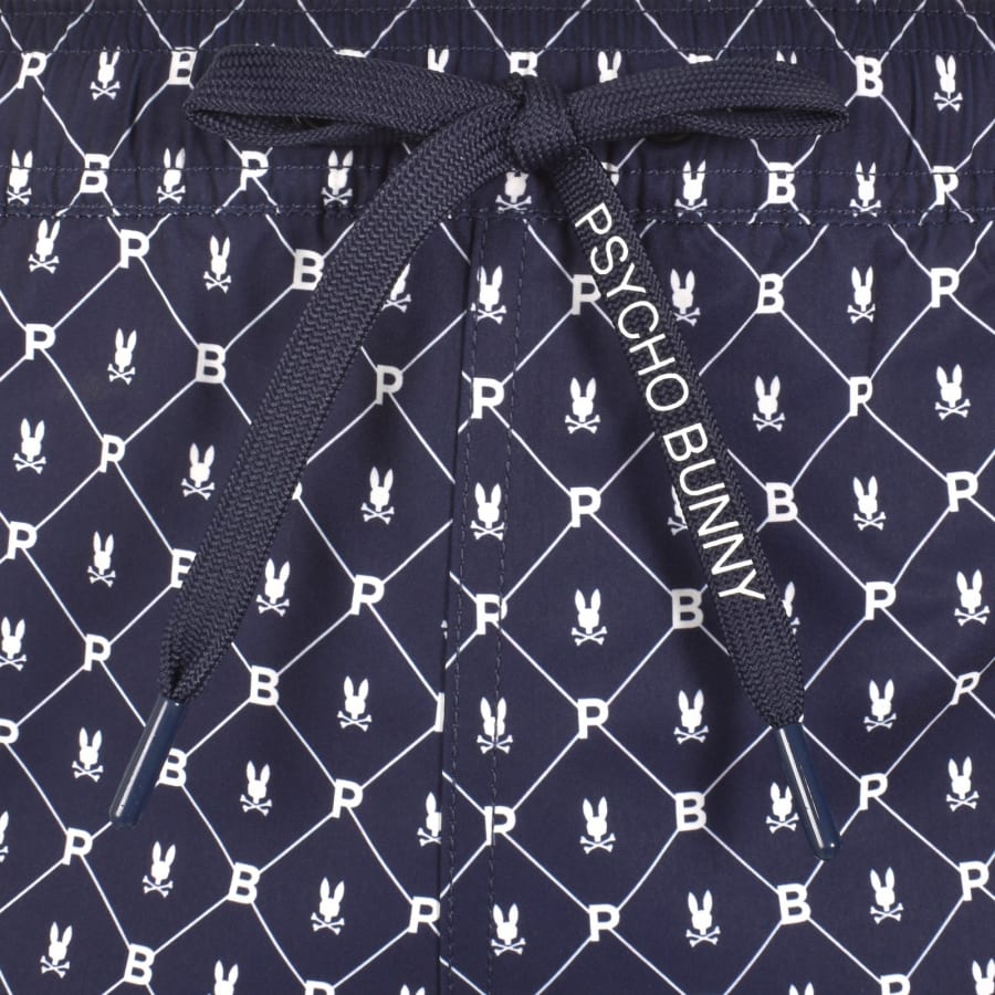 Image number 5 for Psycho Bunny Hunter Print Swim Shorts Blue