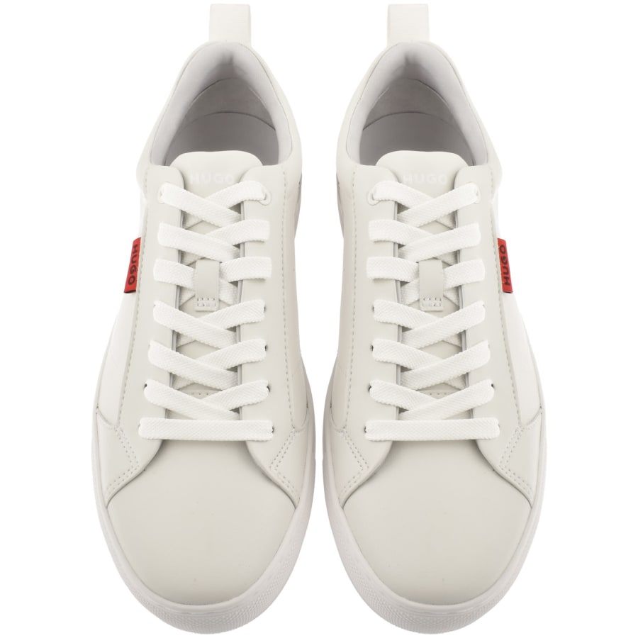Image number 3 for HUGO Morrie Tennis Trainers Off White