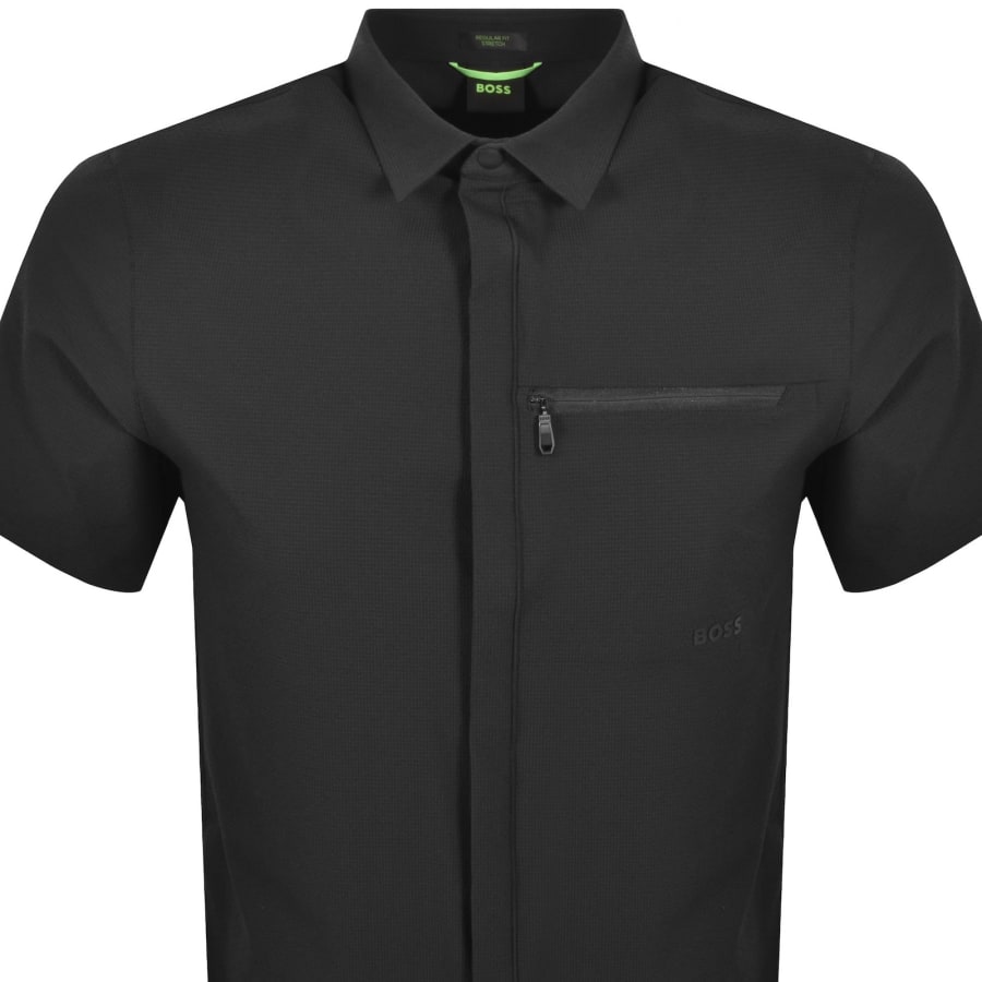 Image number 2 for BOSS Urban Short Sleeved Shirt Black