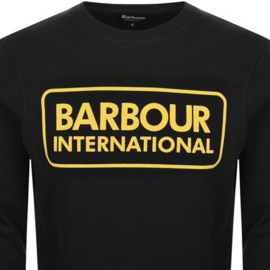 Image number 2 for Barbour International Large Logo Sweatshirt Black