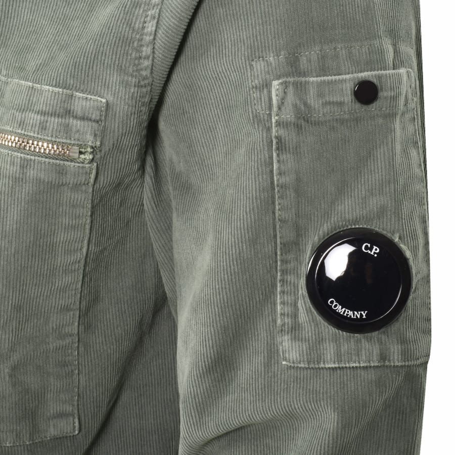Image number 4 for CP Company Gabardine Overshirt Green