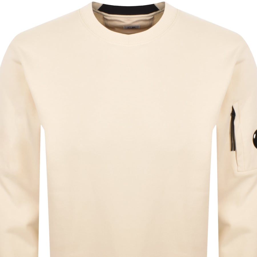Image number 3 for CP Company Crew Neck Sweatshirt Cream