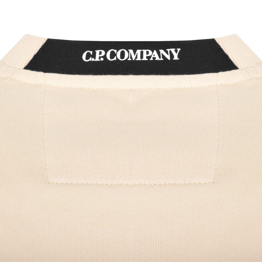 Image number 5 for CP Company Crew Neck Sweatshirt Cream