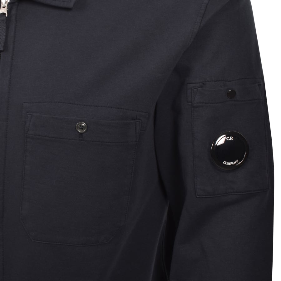 Image number 4 for CP Company Collared Sweatshirt Navy