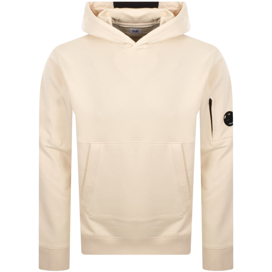 Image number 2 for CP Company Diagonal Raised Hoodie Cream