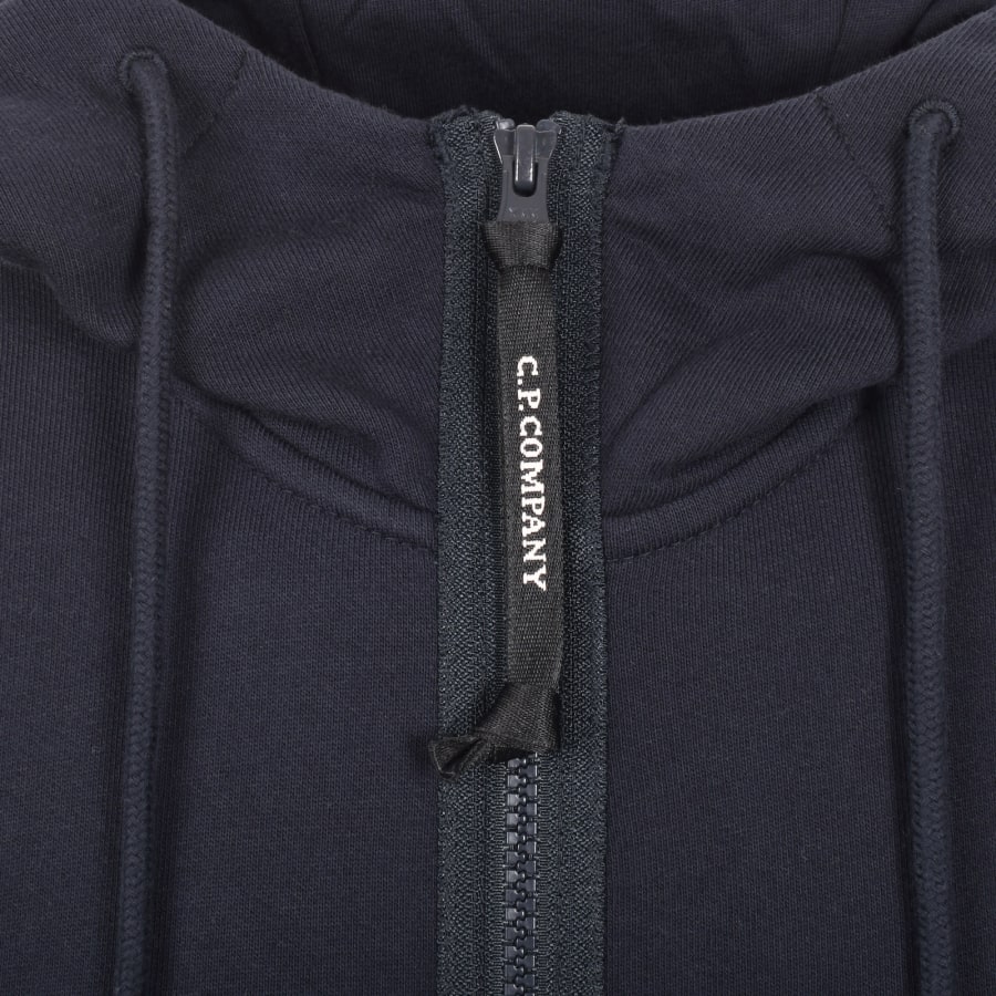 Image number 3 for CP Company Diagonal Hoodie Navy