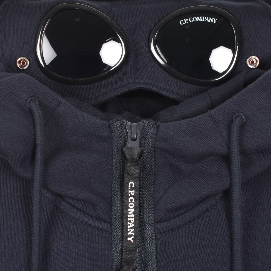Image number 5 for CP Company Diagonal Hoodie Navy