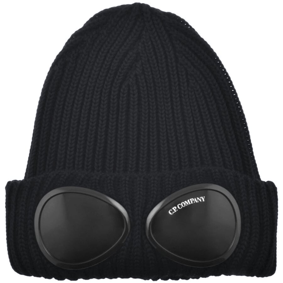 Image number 1 for CP Company Merino Beanie Hat Navy