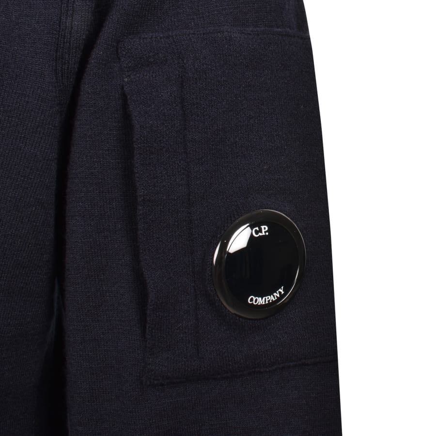 Image number 4 for CP Company Wool Knit Polo Total Eclipse