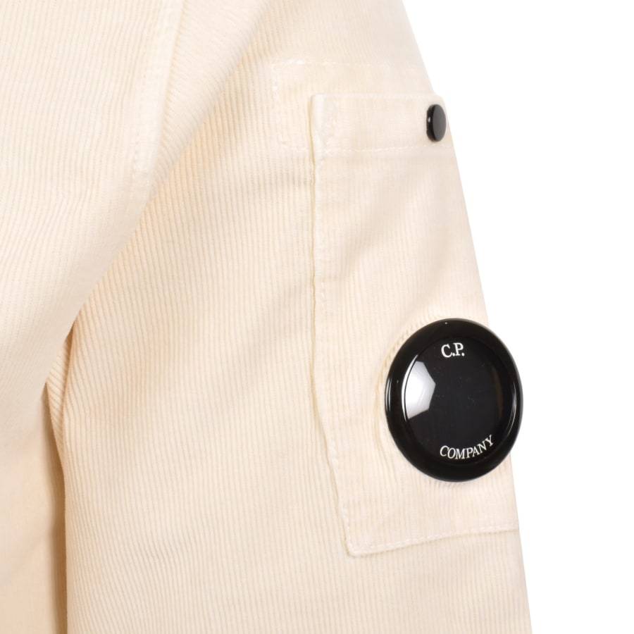 Image number 4 for CP Company Corduroy Long Sleeved Shirt Cream
