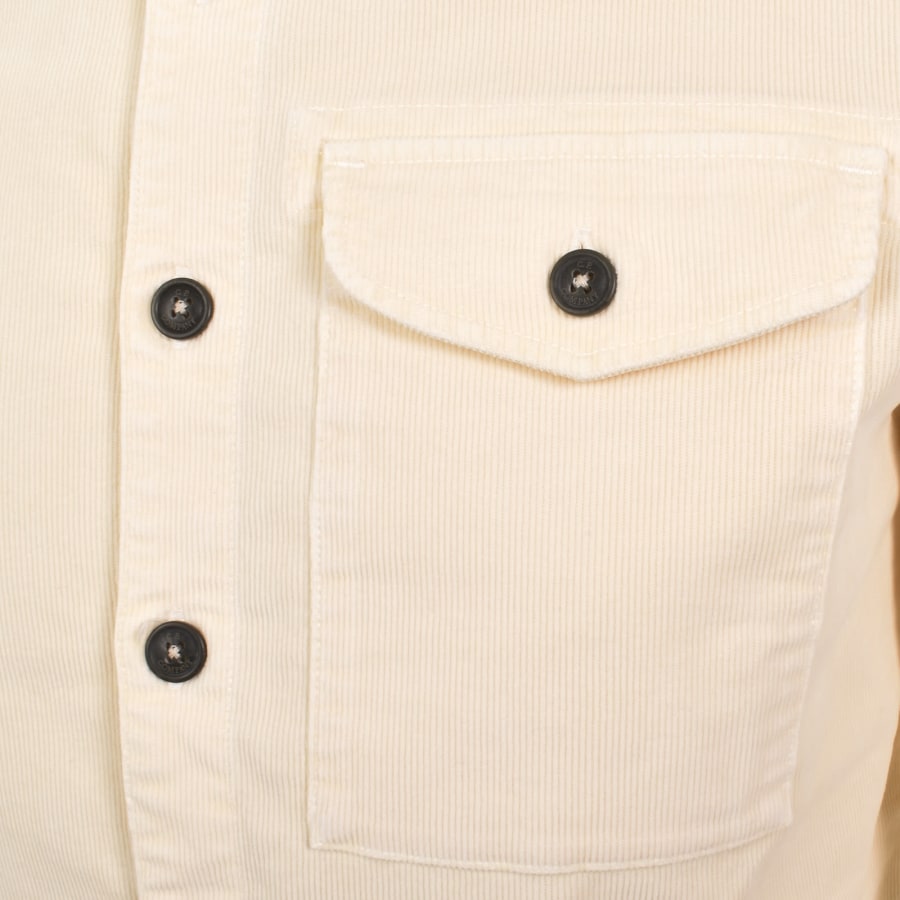Image number 5 for CP Company Corduroy Long Sleeved Shirt Cream