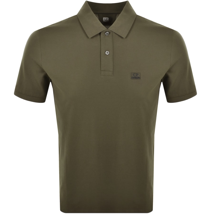 Image number 1 for CP Company Polo T Shirt Green
