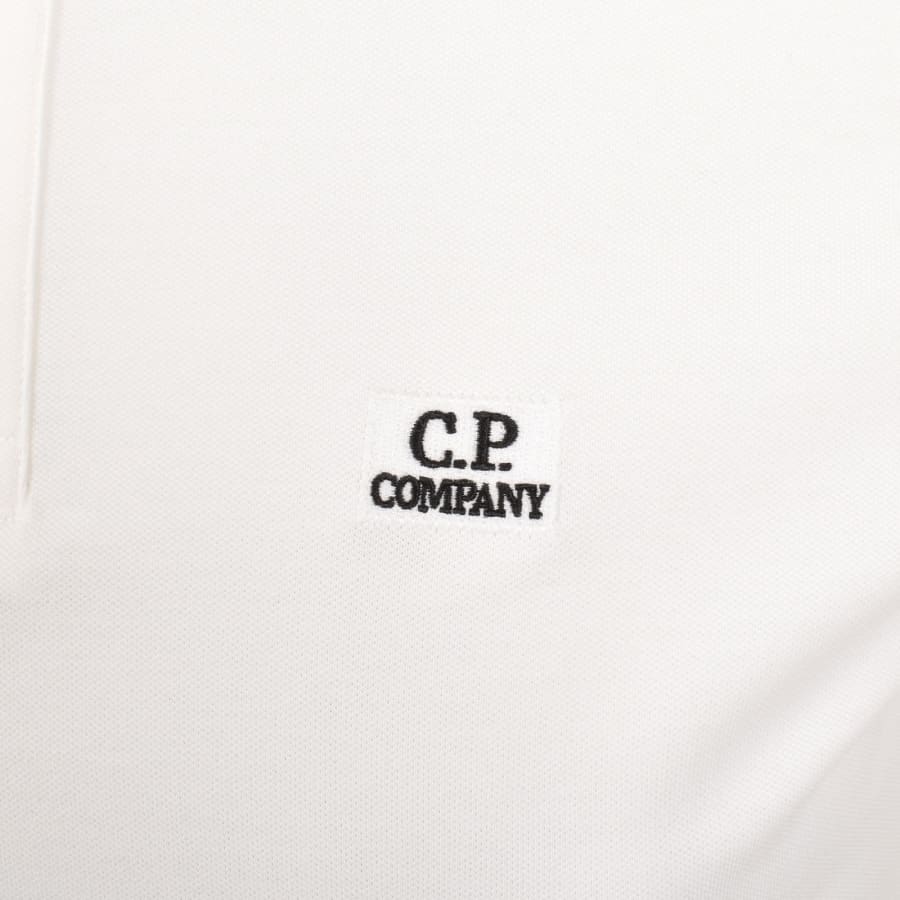 Image number 3 for CP Company Tipped Polo T Shirt White