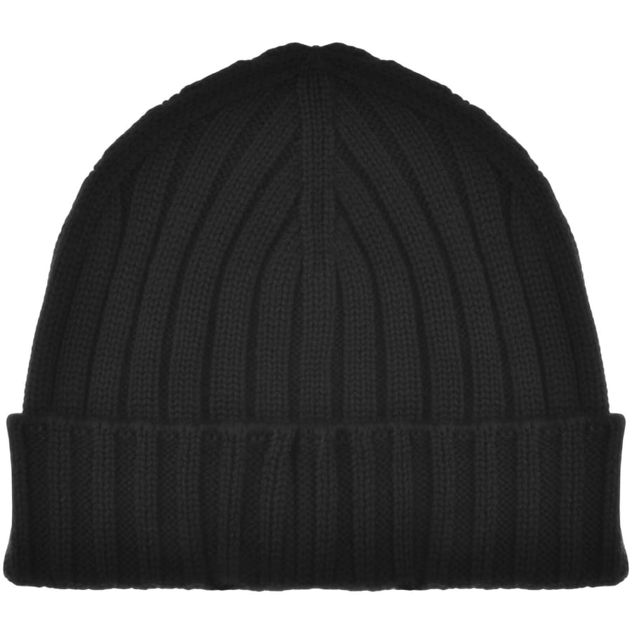 Image number 2 for CP Company Merino Wool Beanie Hat Black
