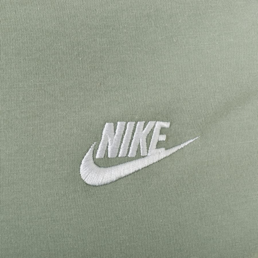 Image number 3 for Nike Crew Neck Club T Shirt Green