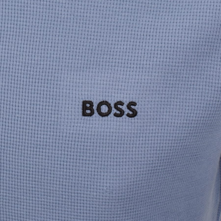 Image number 3 for BOSS Waffle T Shirt Light Pastel Blue