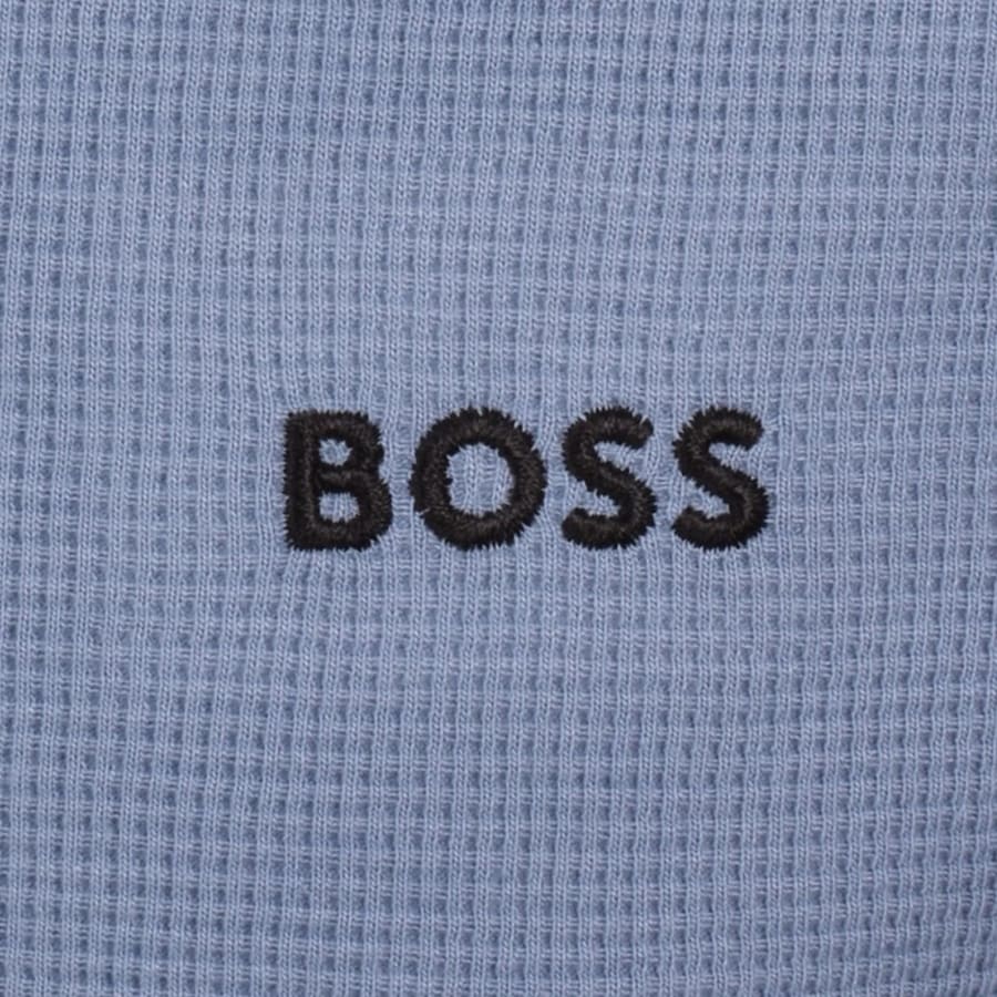 Image number 4 for BOSS Waffle Shorts Light Pastel Blue